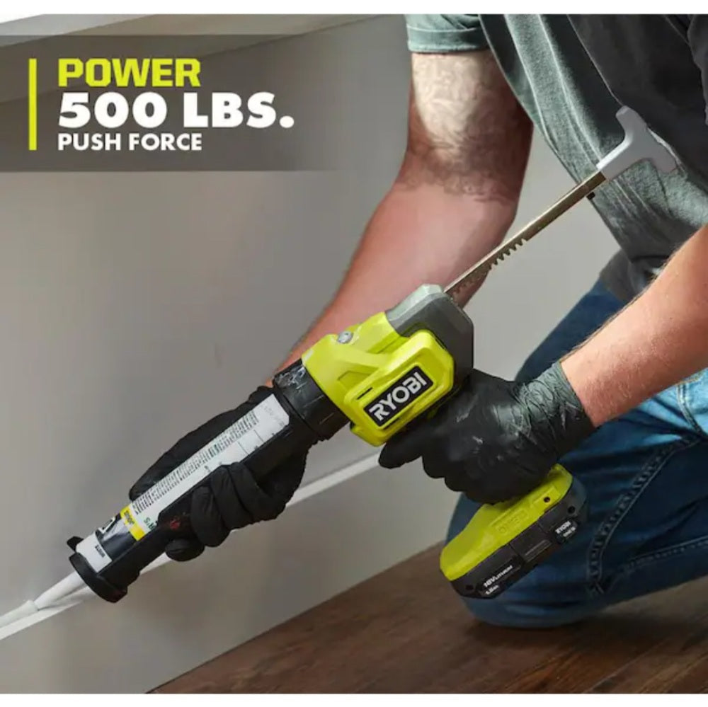 ONE + 18V Cordless 10 oz. Caulk & Adhesive Gun ONE + 18V Cordless 10 oz. Caulk & Adhesive Gun